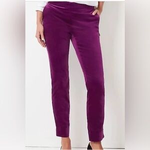 NWT J.Jill velveting stretch Slim leg pants sugarbeet